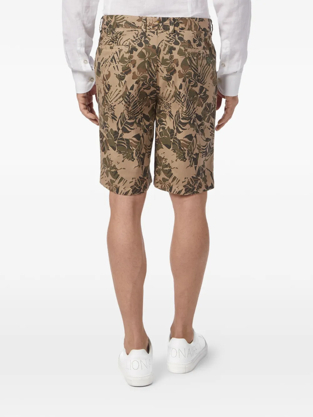 Billionaire Double B shorts met palmprint Beige
