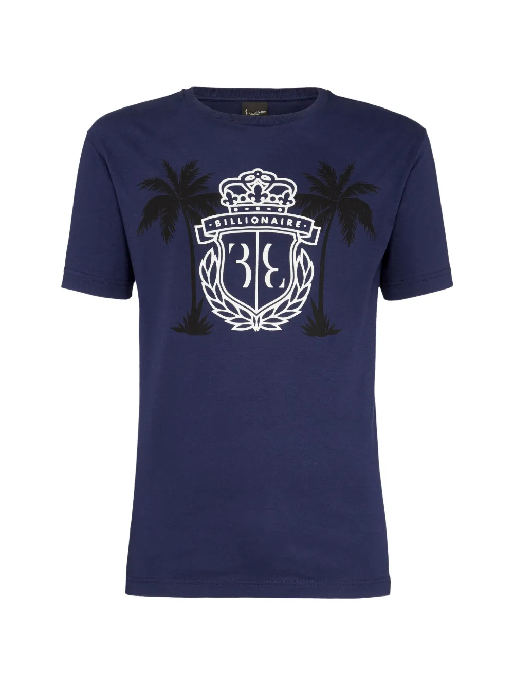 Billionaire palm-print crest-motif T-shirt