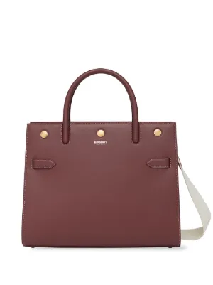 burberry small penny logo tote bag