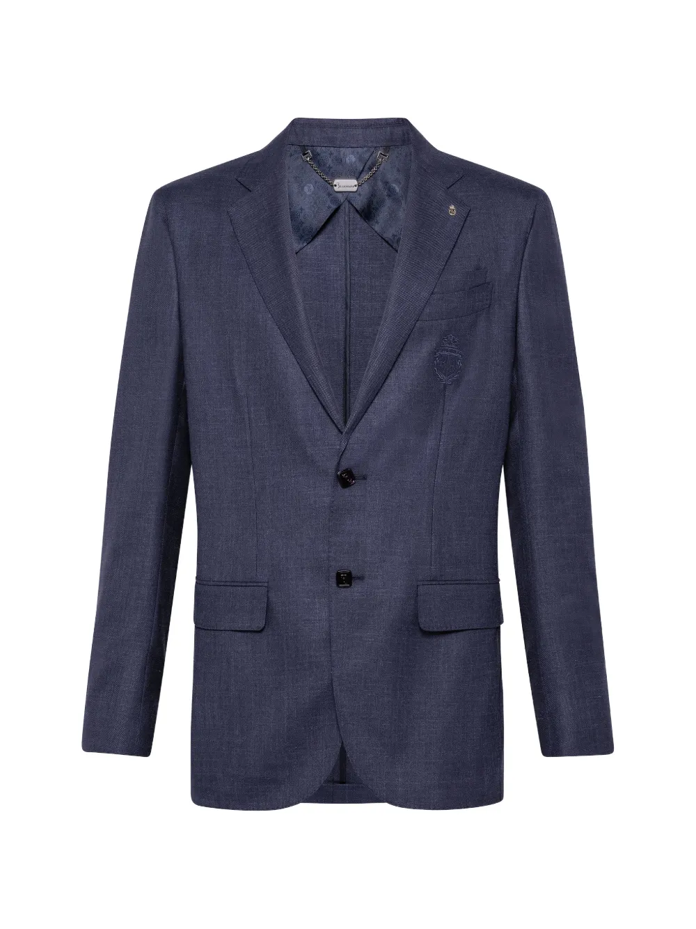 Billionaire Crest single-breasted blazer - Blu