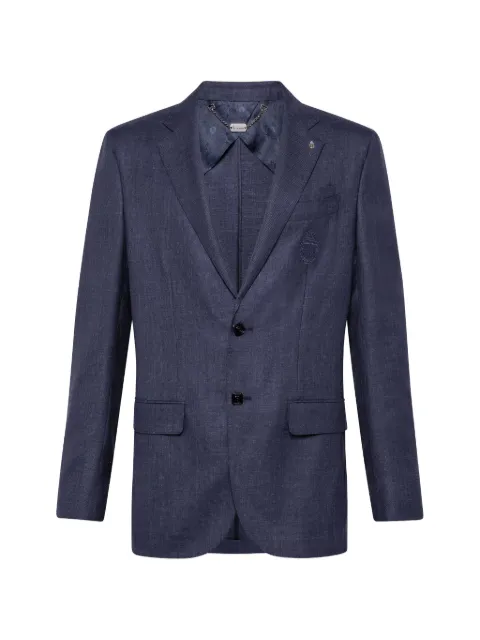 Billionaire Crest single-breasted blazer