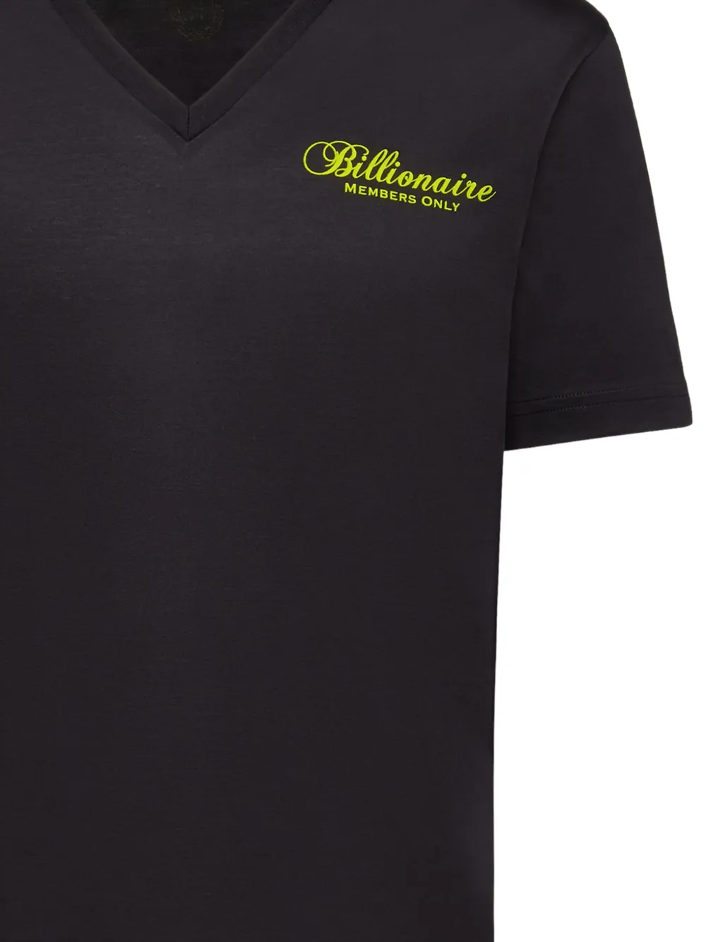 Billionaire T-shirt met geborduurd logo Zwart