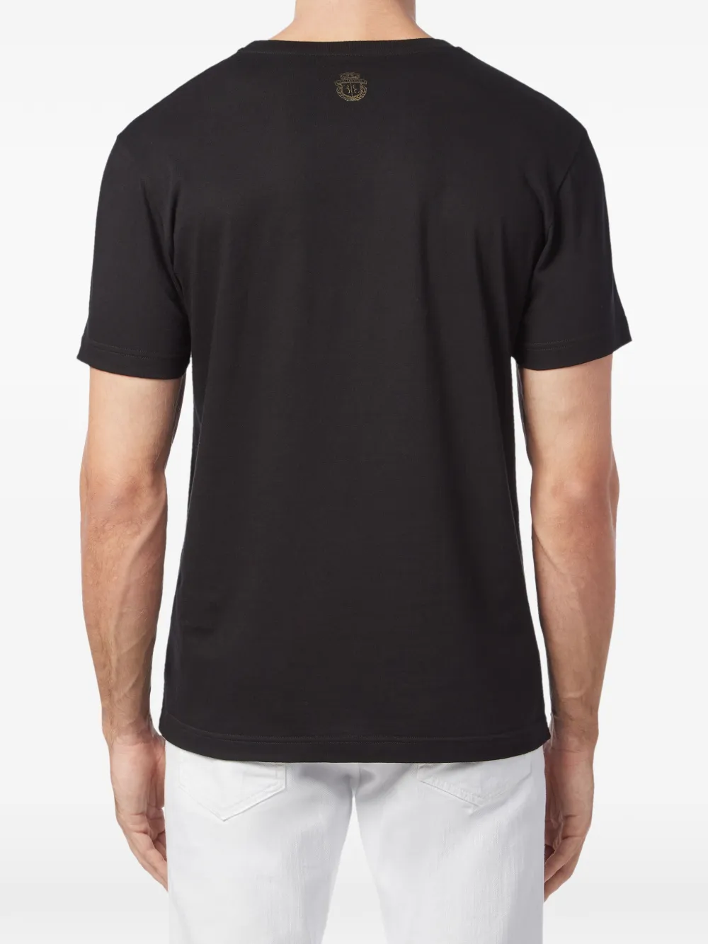 Billionaire T-shirt met ronde hals en barokprint Zwart