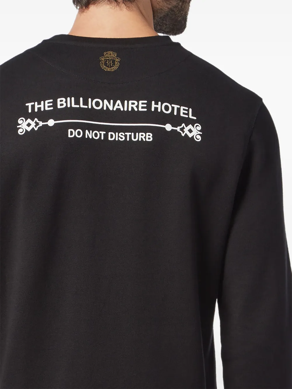 Billionaire Baroque-print sweatshirt Zwart