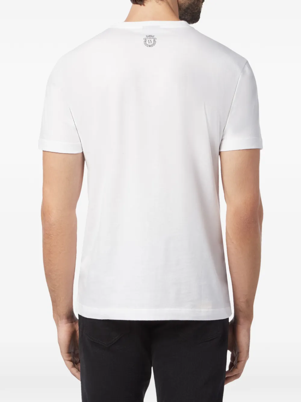 Billionaire T-shirt met logoprint met ronde hals Wit