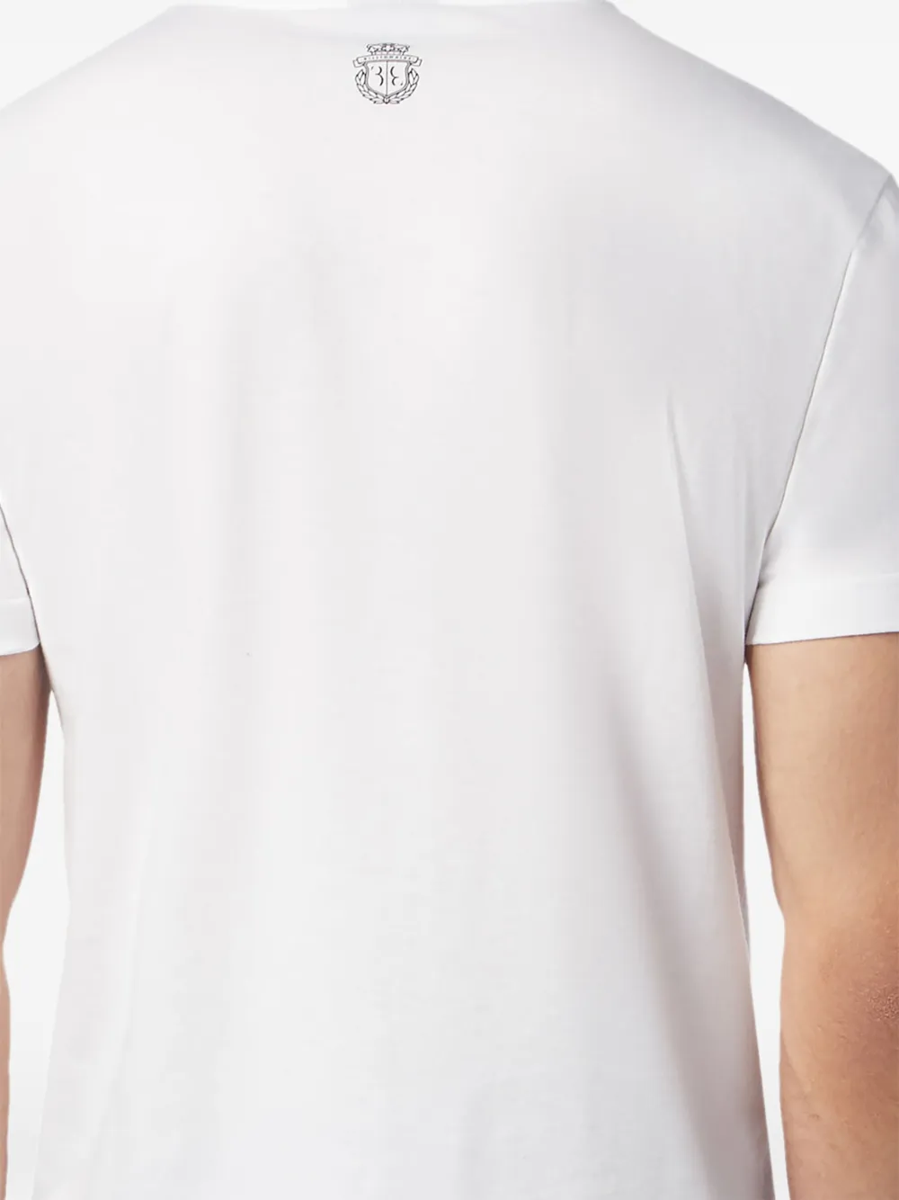 Billionaire T-shirt met logoprint met ronde hals Wit