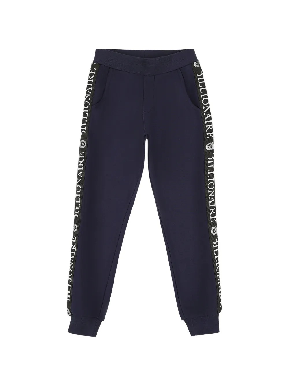Billionaire Crest logo-tape track pants Blauw