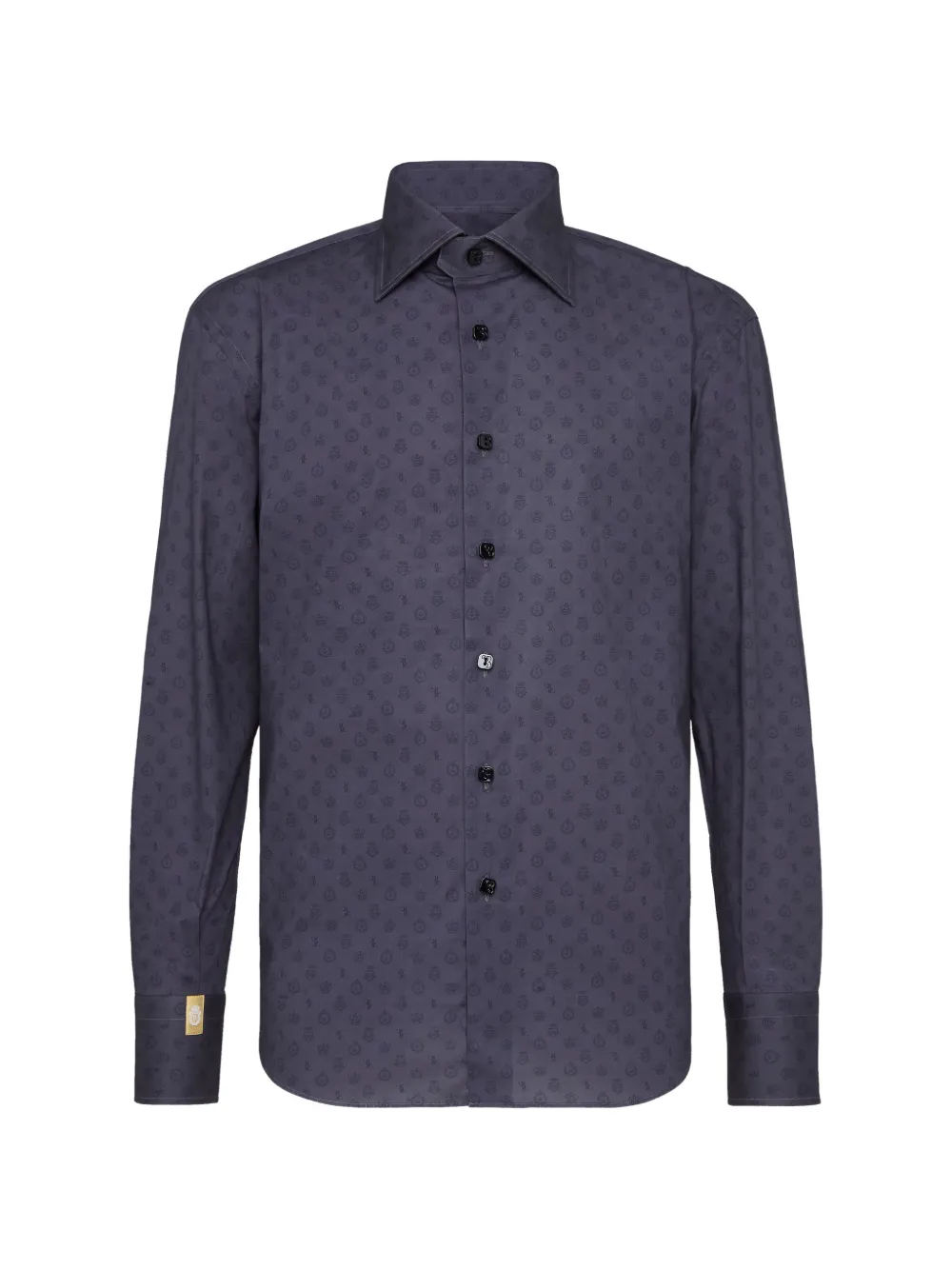 Billionaire Gold Cut logo-print shirt Grijs