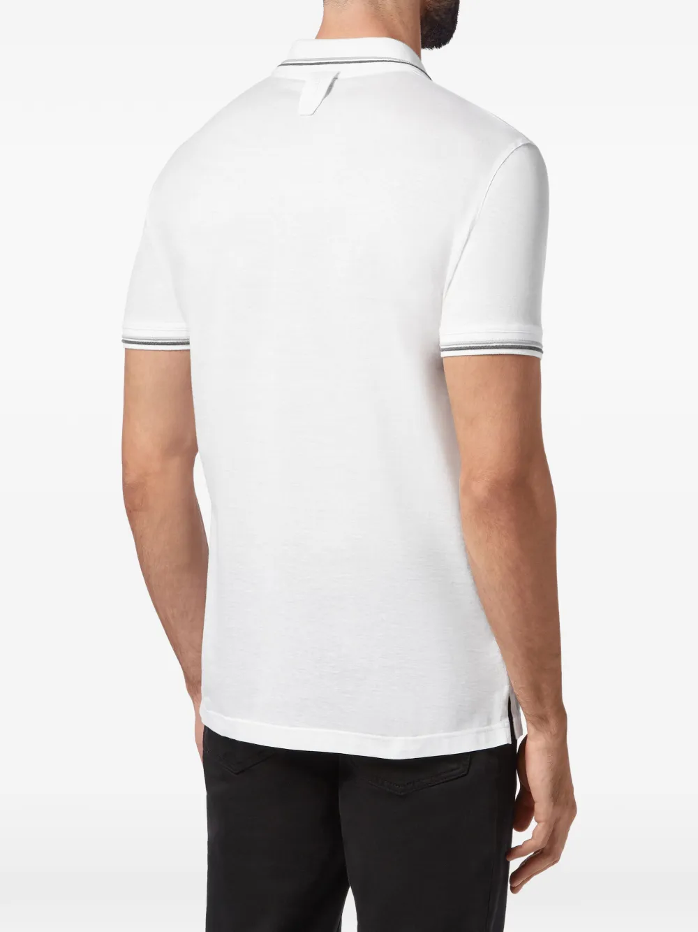 Billionaire Double B poloshirt met geborduurd logo Wit
