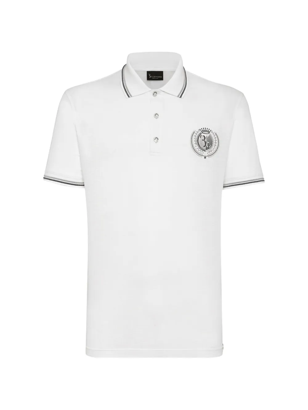 Billionaire Double B embroidered polo shirt - Bianco