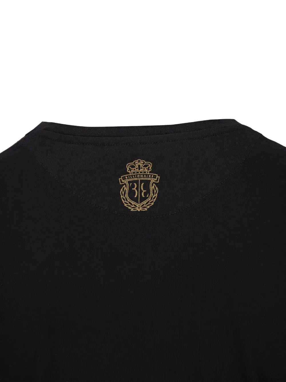 Billionaire Double Lion T-shirt met V-hals Zwart