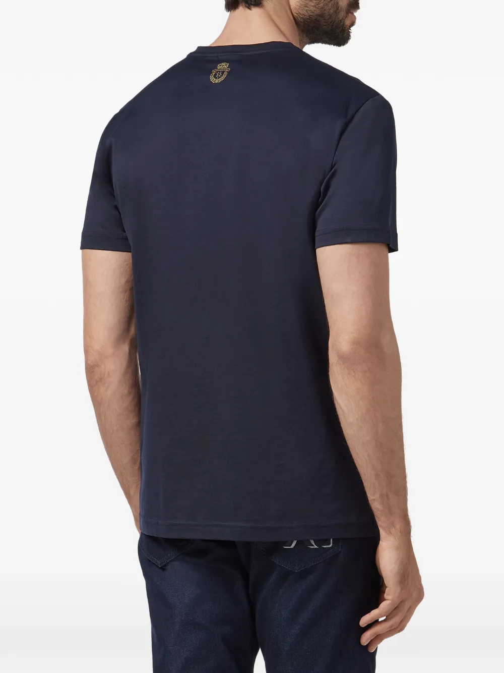 Billionaire T-shirt met logopatch Blauw