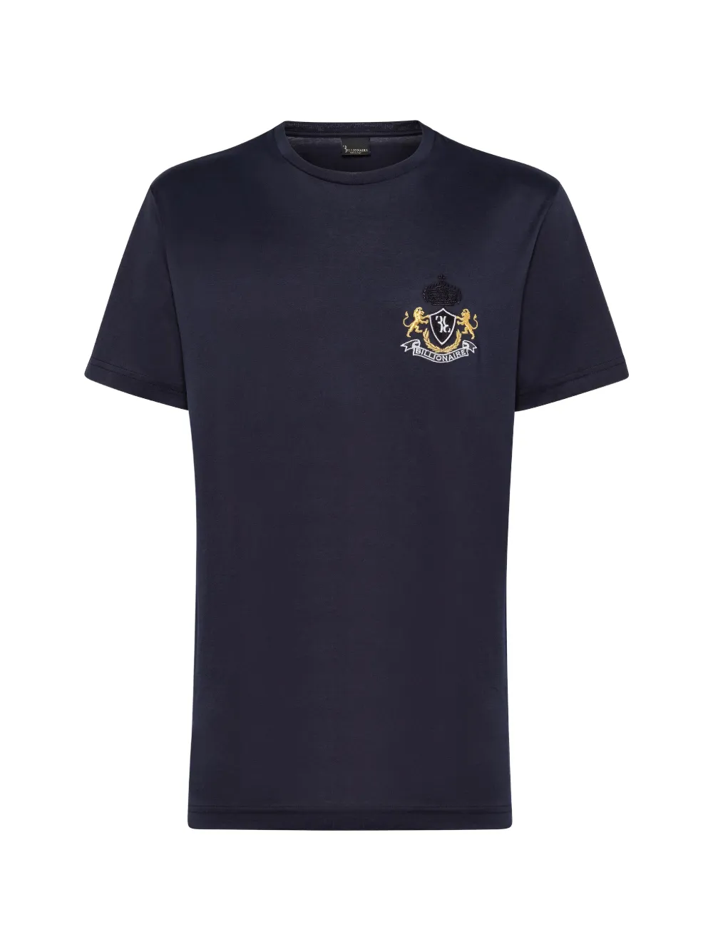 Billionaire logo patch T-shirt - Blu