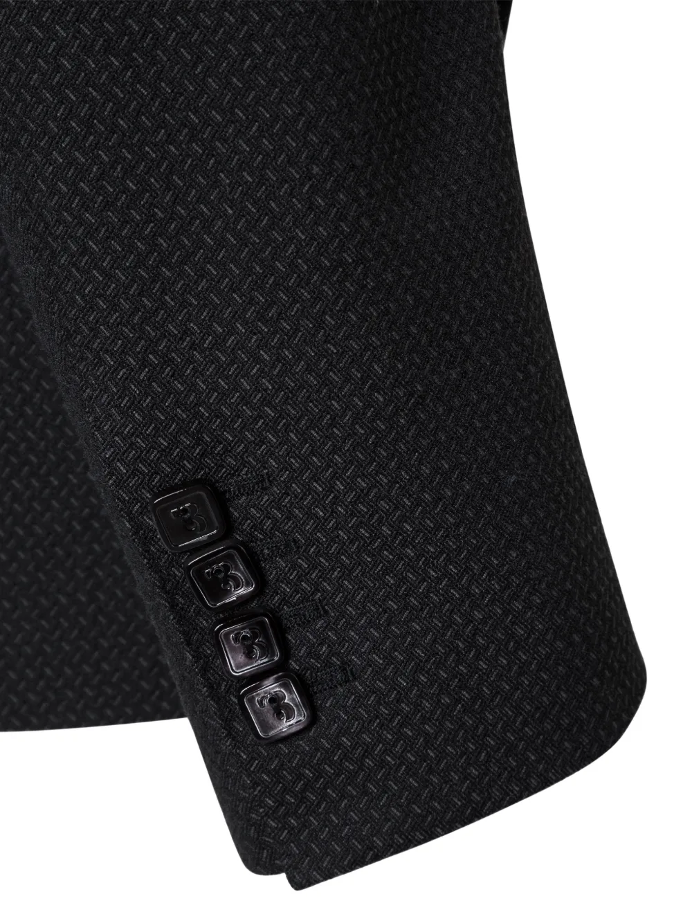 Billionaire Brent blazer met logopatch Zwart
