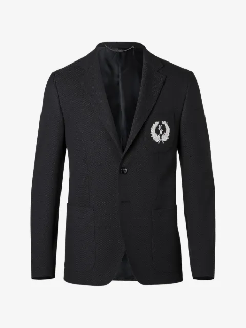 Billionaire blazer Brent à simple boutonnage et patch logo