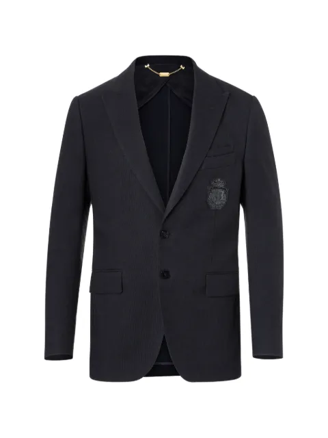 Billionaire Constant crest-patch single-breasted blazer