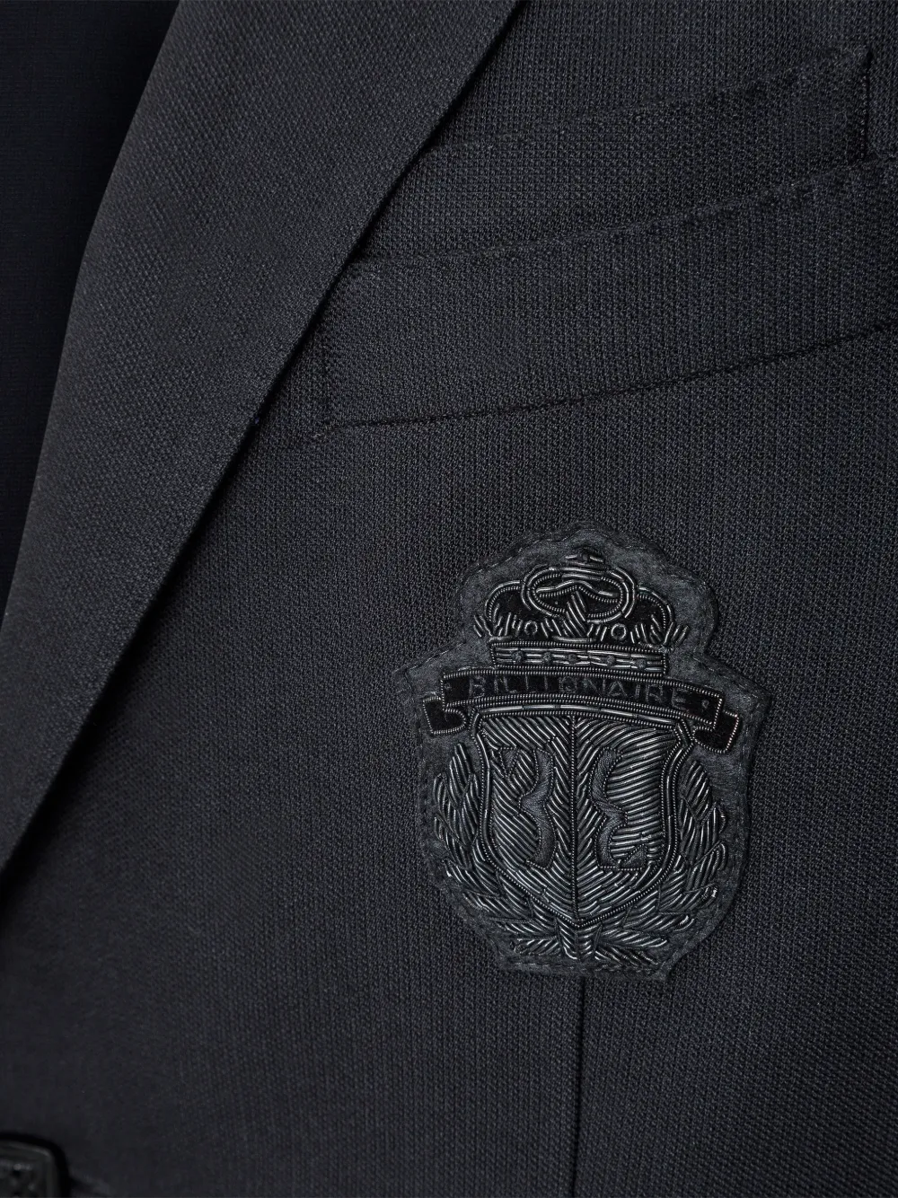 Billionaire Constant blazer met enkele rij knopen en patch Blauw