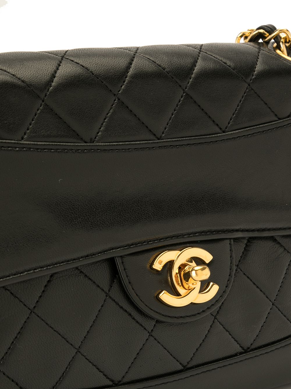 фото Chanel pre-owned стеганая сумка на плечо 1990-го года с логотипом cc