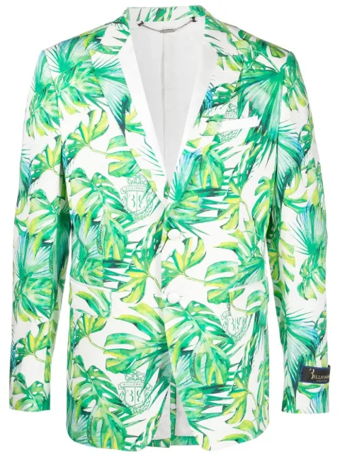 Billionaire palm-tree print blazer