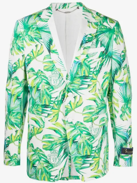 Billionaire blazer con palmeras estampadas