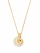 Image 1 of Dinny Hall My World small orb locket & moon charm pendant necklace