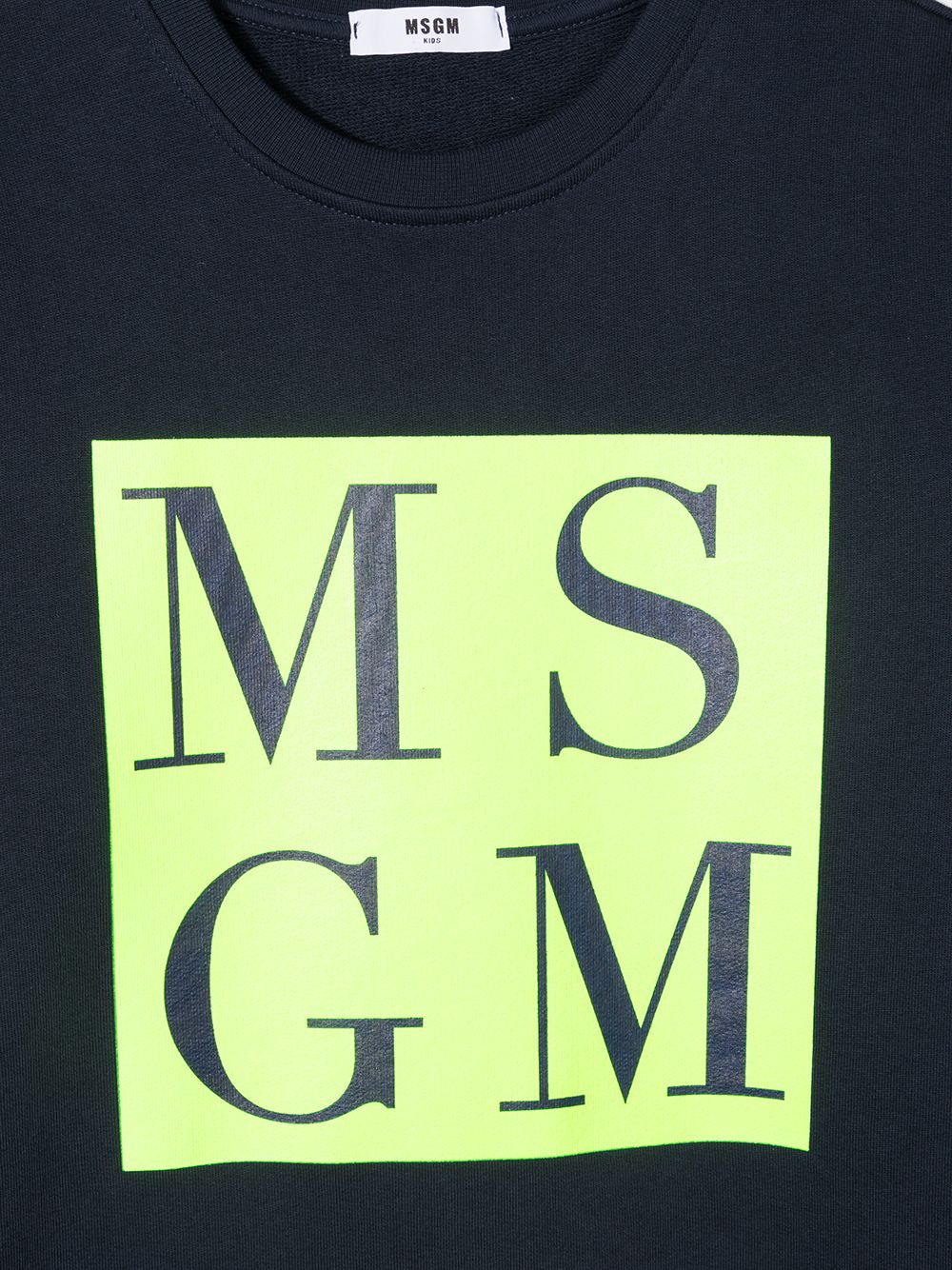 фото Msgm kids толстовка с логотипом