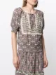 Nicole Miller abstract-print short-sleeve dress