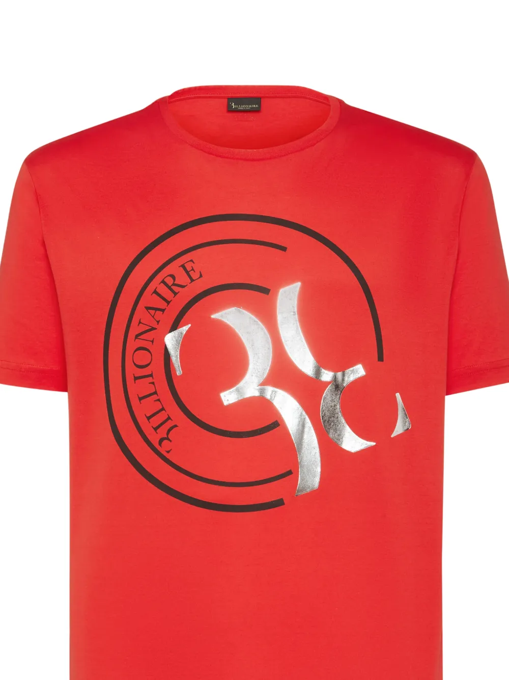 Billionaire Double B T-shirt met logoprint Rood