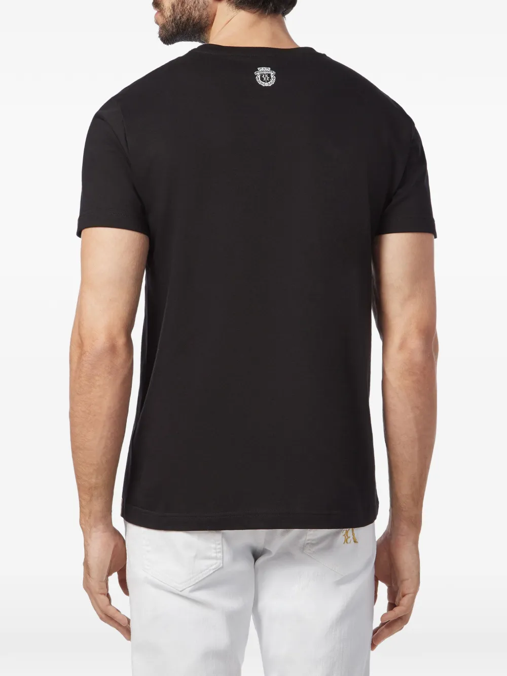 Billionaire T-shirt met logoprint met ronde hals Zwart