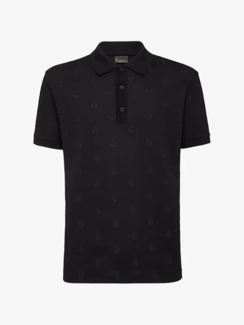 Billionaire polo en piqué à blason brodé