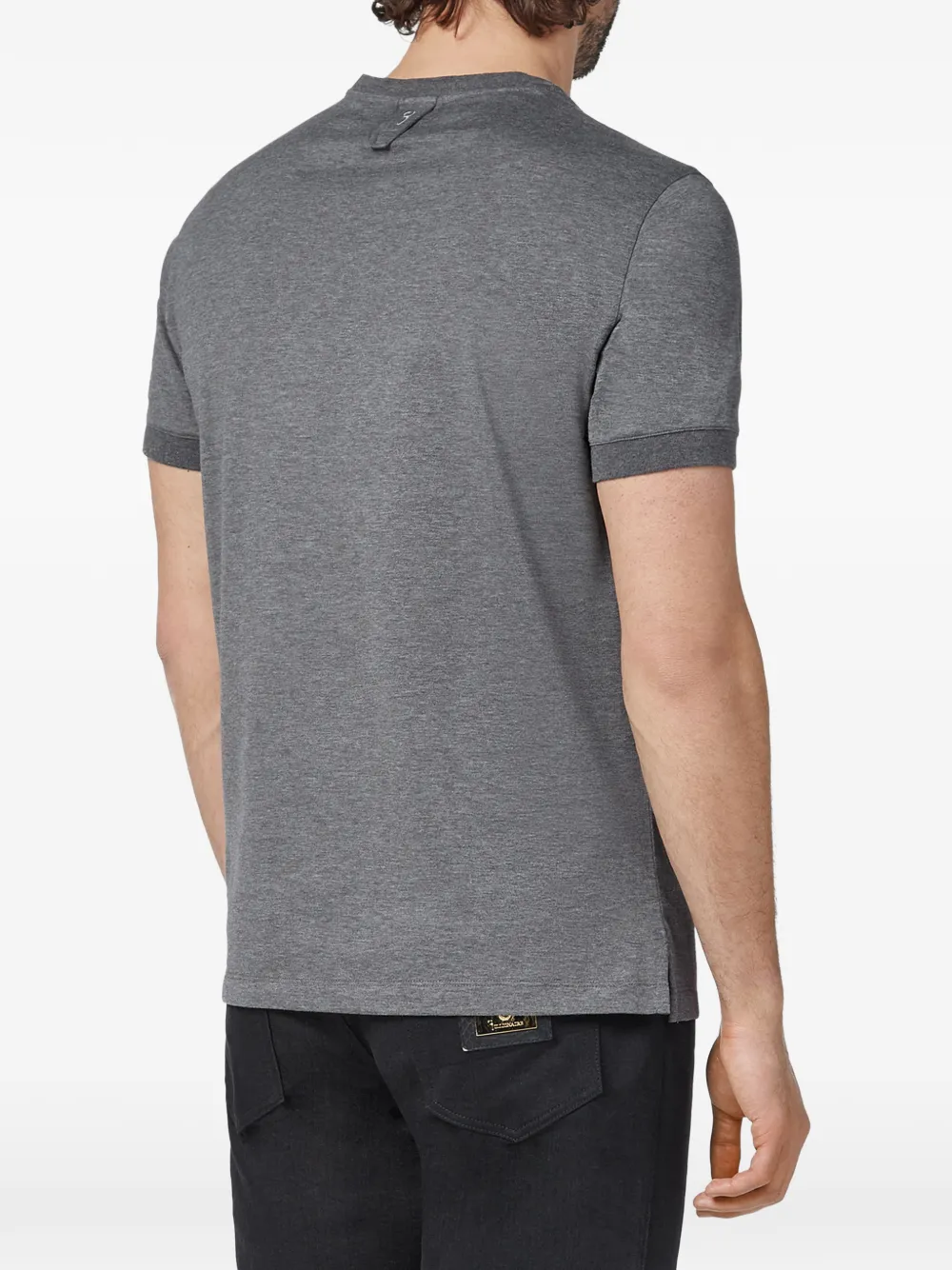 Billionaire T-shirt met korte mouwen ronde hals en Lion-print Grijs