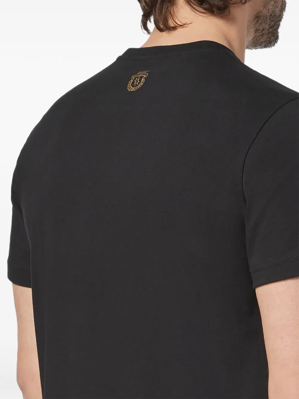 Billionaire T-shirt met logoprint Zwart