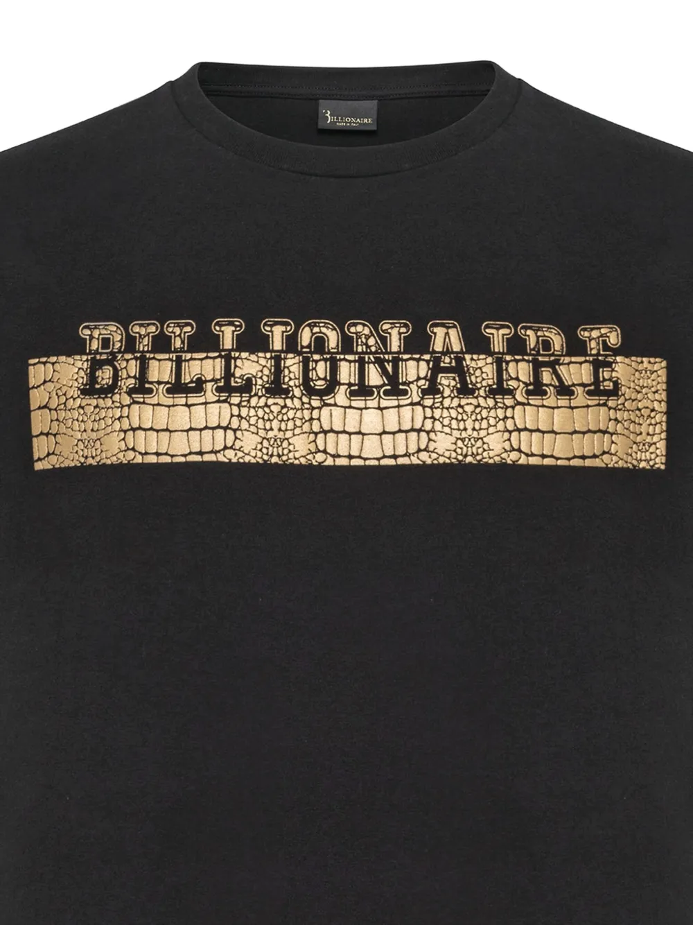 Billionaire T-shirt met logoprint Zwart