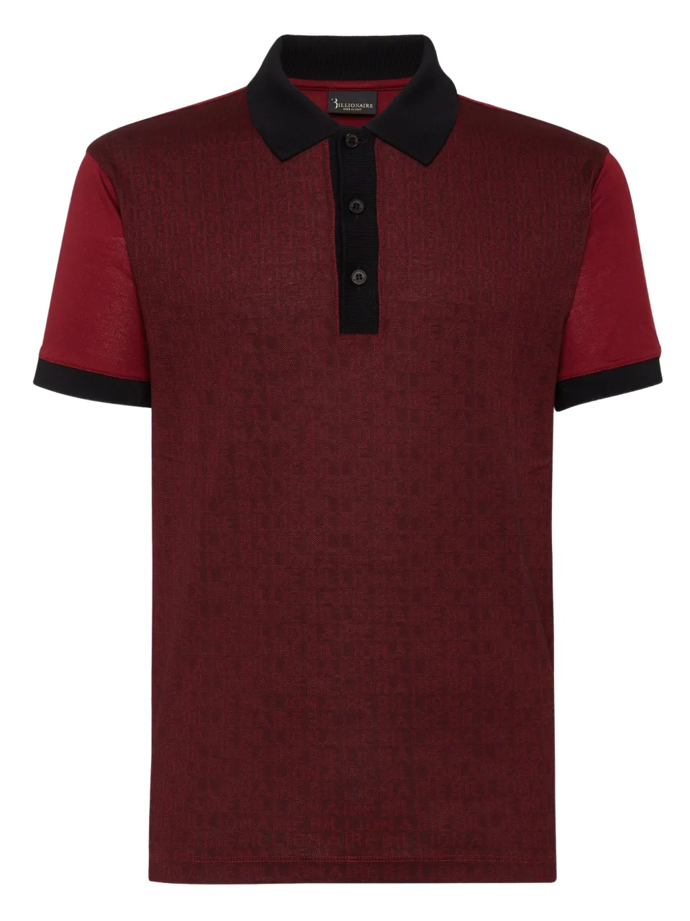 Billionaire Poloshirt met logoprint Rood