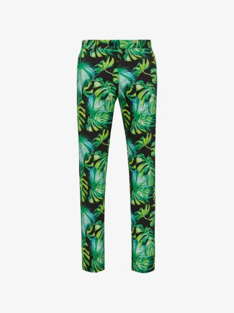 Billionaire FS Palms printed slim-fit trousers