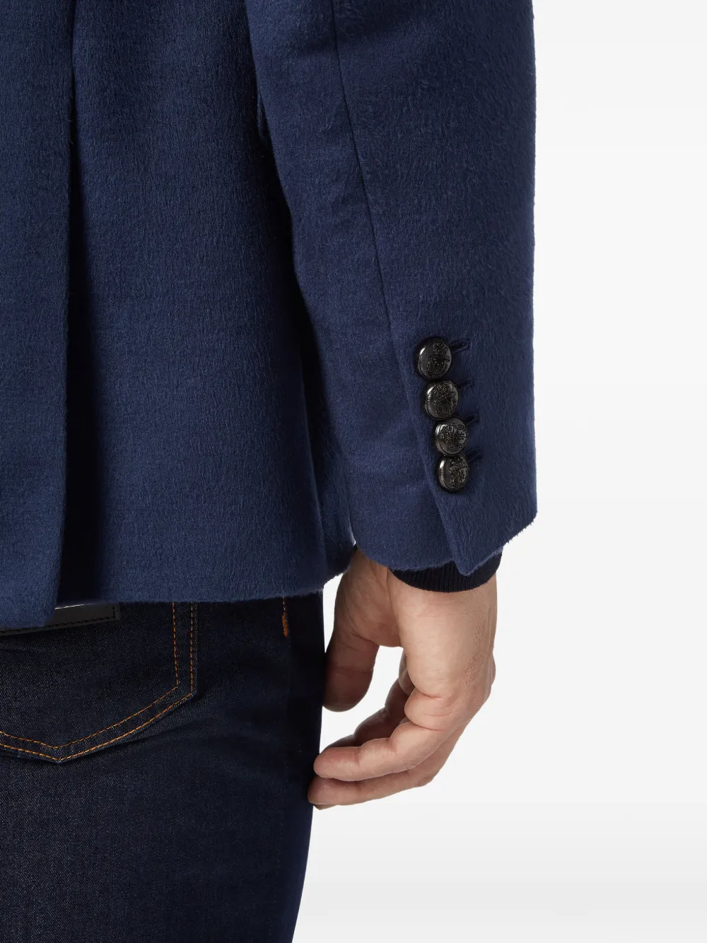 Billionaire Crest blazer met enkele rij knopen Blauw