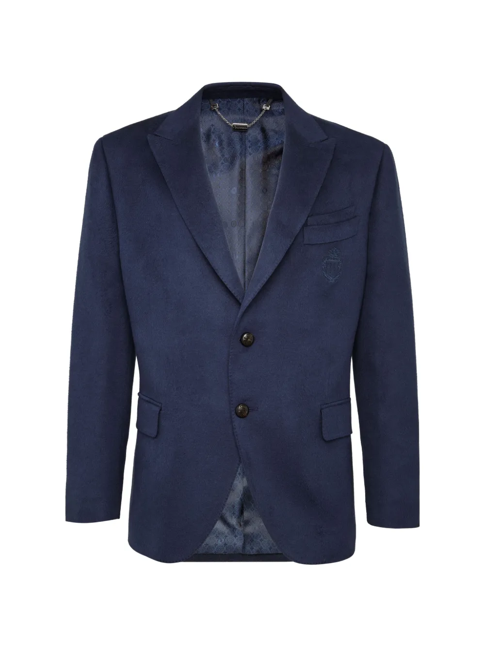 Billionaire Crest single-breasted blazer - Blu