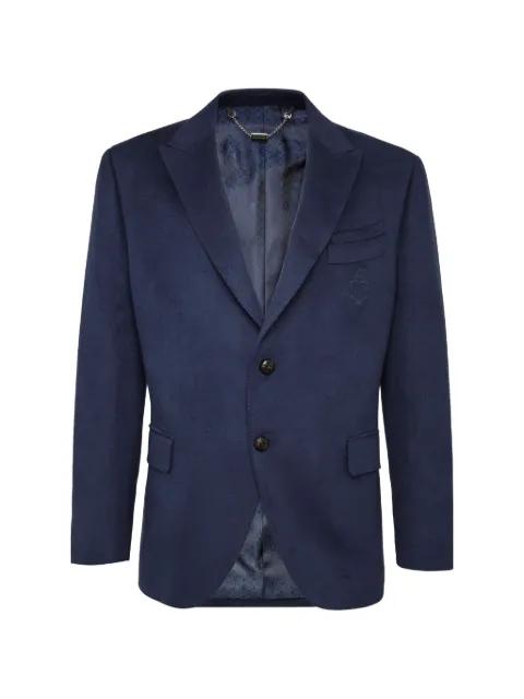 Billionaire Crest single-breasted blazer