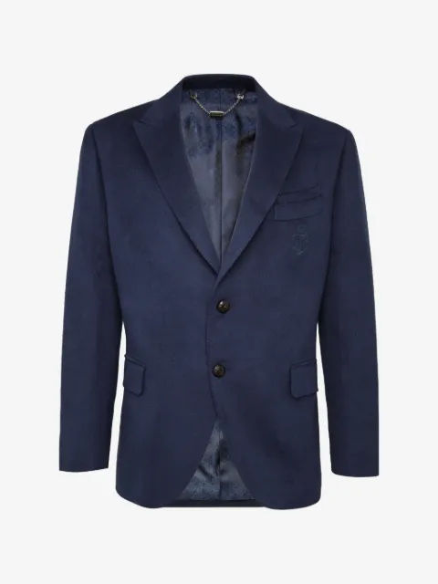 Billionaire Crest single-breasted blazer