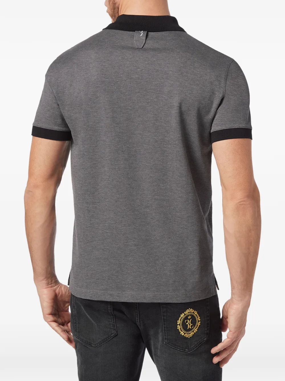 Billionaire Poloshirt met logo Grijs