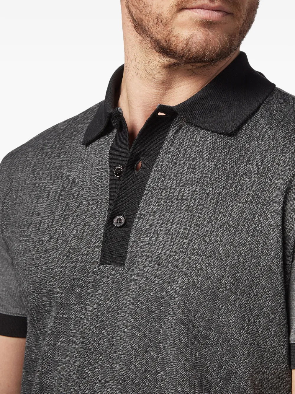 Billionaire Poloshirt met logo Grijs