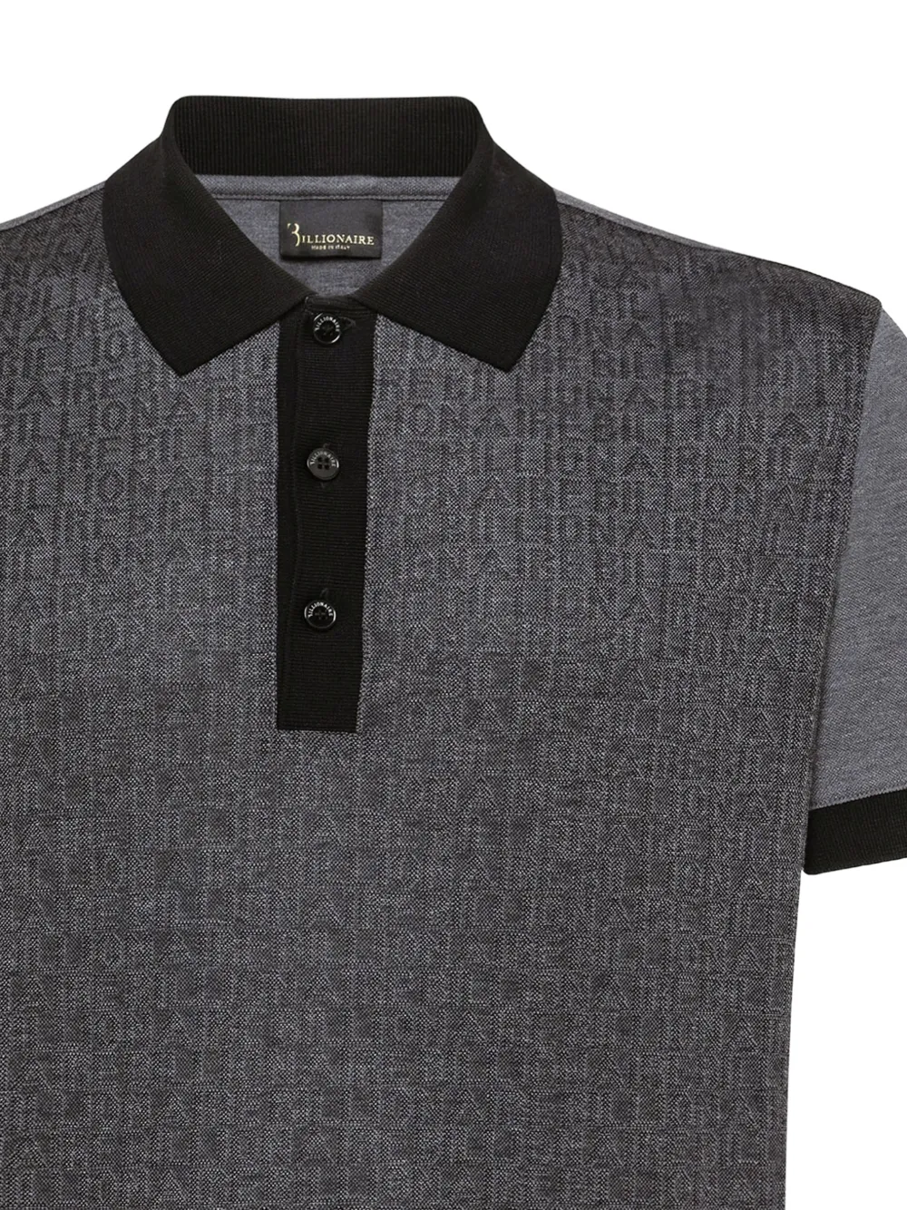 Billionaire Poloshirt met logo Grijs