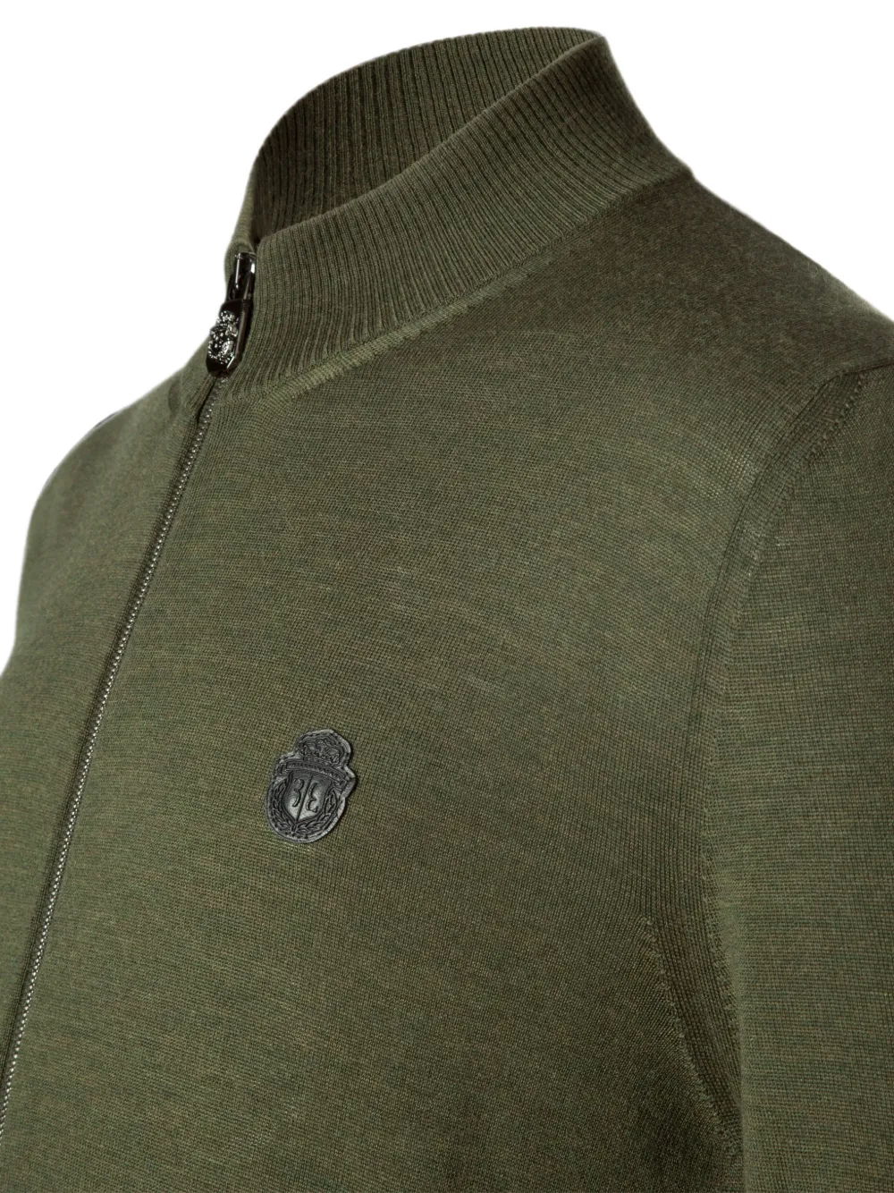 Billionaire Just vest met logo-patch en rits Groen