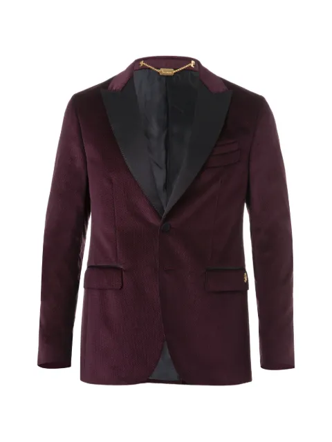 Billionaire Brian peak-lapel blazer