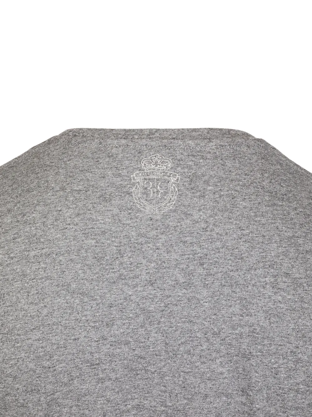 Billionaire T-shirt met slangenleer-effect en logo-print Grijs