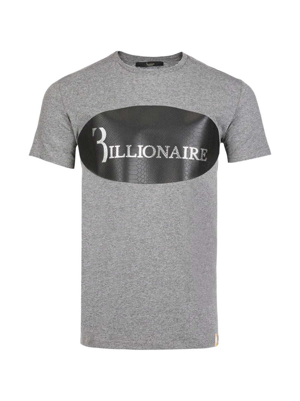 Billionaire logo-print snakeskin-effect T-shirt