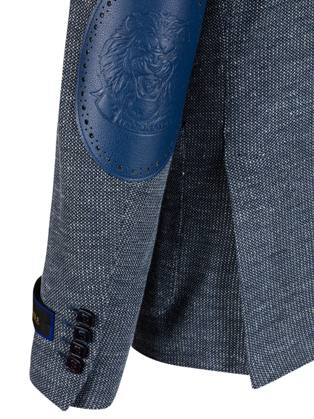 Billionaire Hack blazer met leeuwpatch Blauw