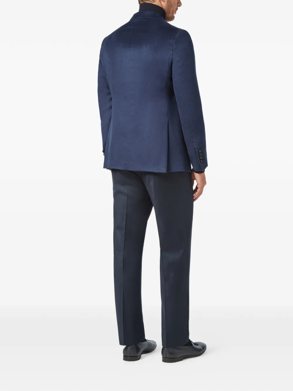  Billionaire Crest Embroidered Blazer   Blau 