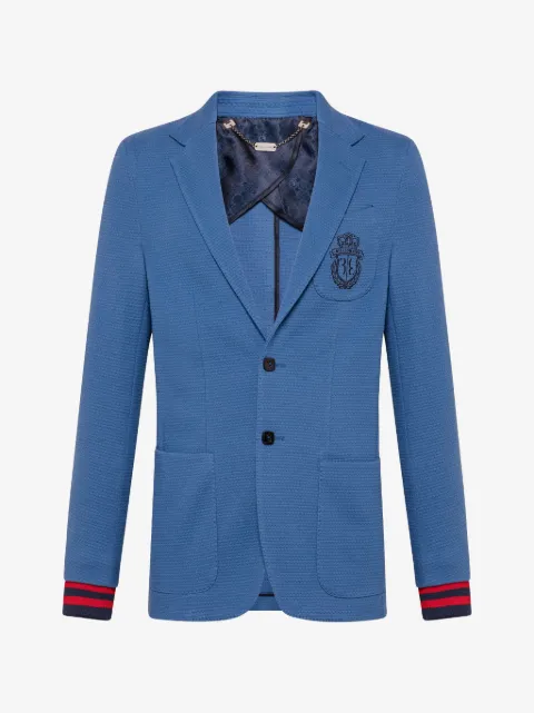 Billionaire veste blazer à logo brodé