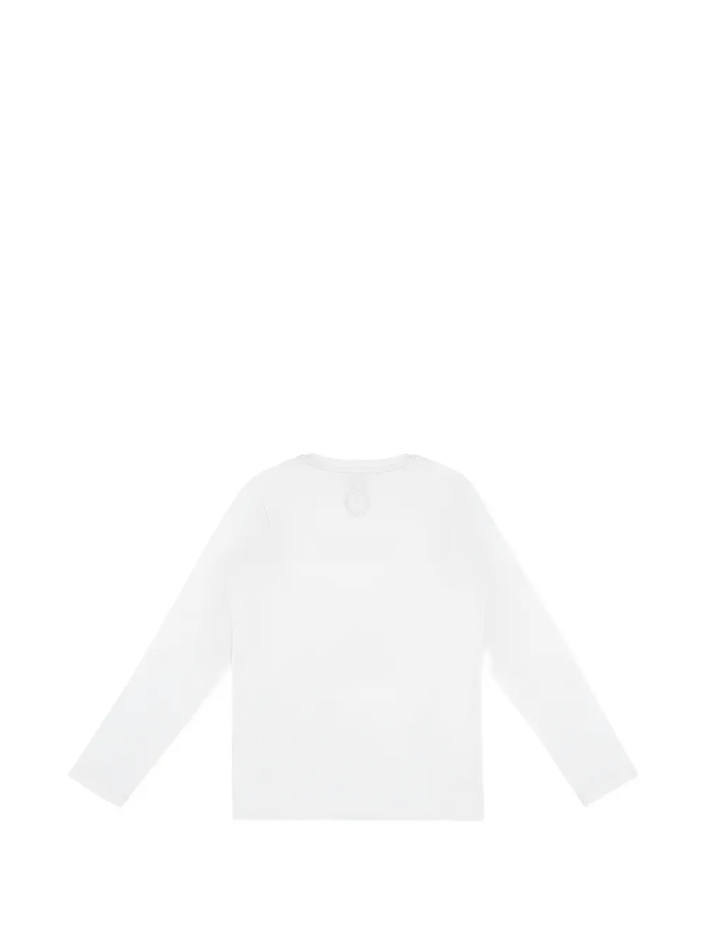 Billionaire lion-embroidered long-sleeve T-shirt Wit